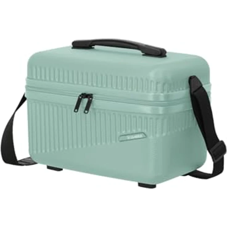 Travelite Beautycase Hartschale Handgepäck, Bali, Kosmetikkoffer mit Organizer- und Aufsteckfunktion, 36 cm, 17 Liter - Mint – Bild 1
