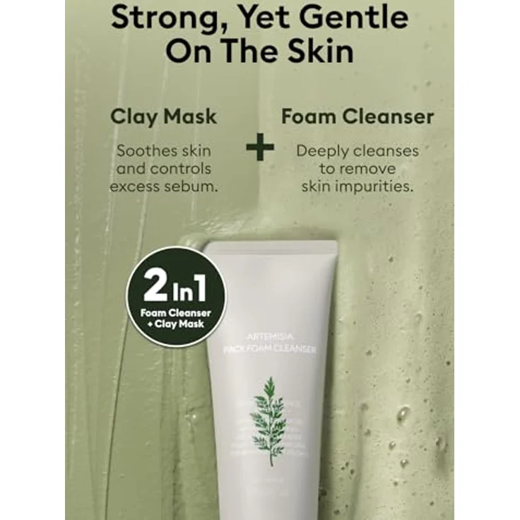 MISSHA Artemisia Pack Foam Cleanser, Schaumreiniger für sanfte Hautreinigung – Bild 4