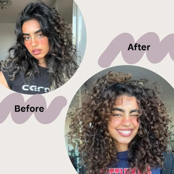 Bali Curls Hydrating Curl Cream, Feuchtigkeitsspendende Lockencreme mit Sheabutter, Kokosöl & Ylang-Ylang, Vegane Lockenpflege für geschmeidige & definierte Curls – 150ml – Bild 4
