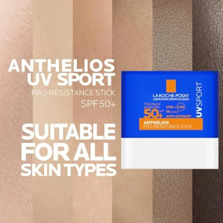 La Roche-Posay Anthelios UVSPORT pro-Resistance Stick SPF50+, schweißresistent mit Vitamin E, 10ml für alle Hauttypen – Bild 5