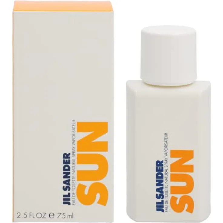Jil Sander Sun Woman, 75ml Eau de Toilette Spray mit blumigen und fruchtigen Duftnoten