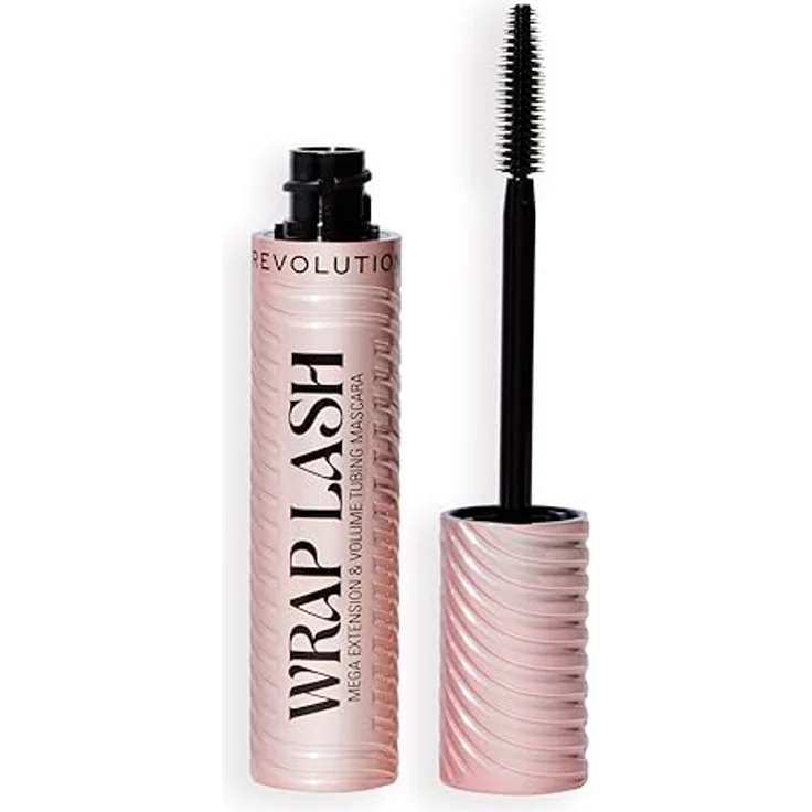 Revolution Beauty London Wrap Lash Tubing Mascara, Wischfest & Wasserfest für Maximale Länge und Volumen, Vegan & Tierversuchsfrei, Schwarz, 8,5 ml – Bild 1