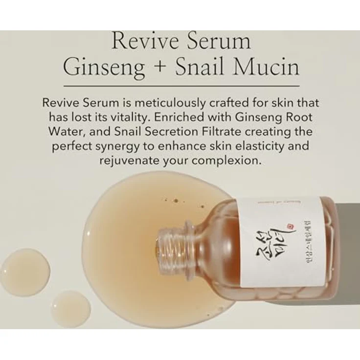 Beauty of Joseon Serumlinie wiederbeleben Ginseng + Snail Mucin Serum 30 ml, 1 fl oz. – Bild 2