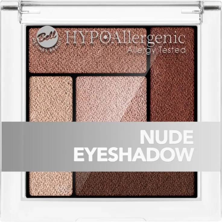 Bell Hypoallergenic Lidschattenpalette Farbton 06, 5 g, mit intensiver Pigmentierung und matter Textur für vielseitige Augen-Make-up-Looks