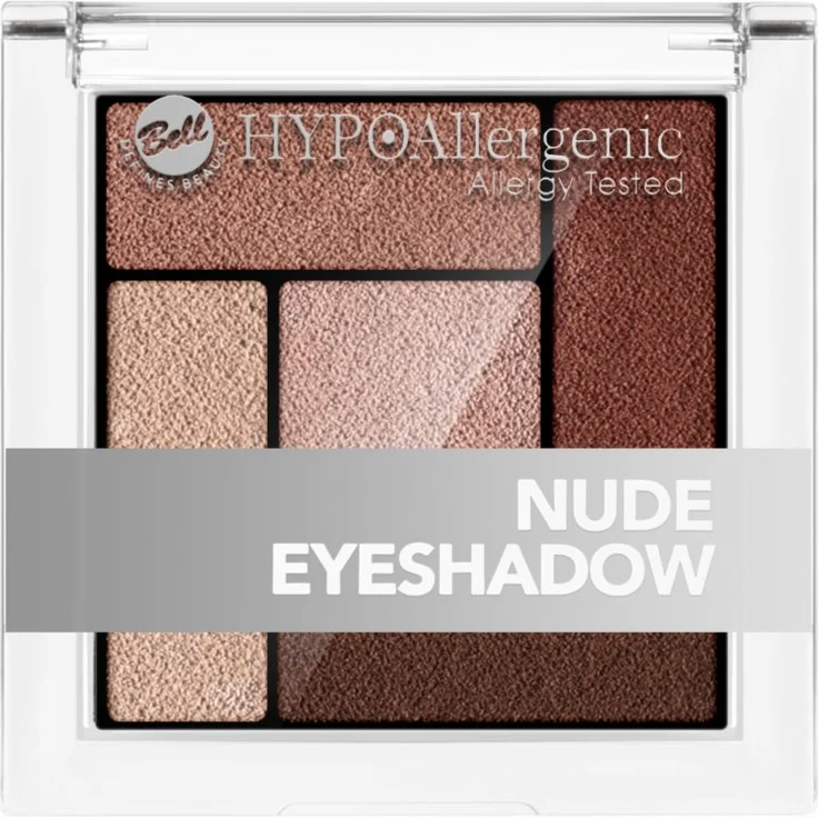 Bell Hypoallergenic Lidschattenpalette Farbton 06, 5 g, mit intensiver Pigmentierung und matter Textur für vielseitige Augen-Make-up-Looks