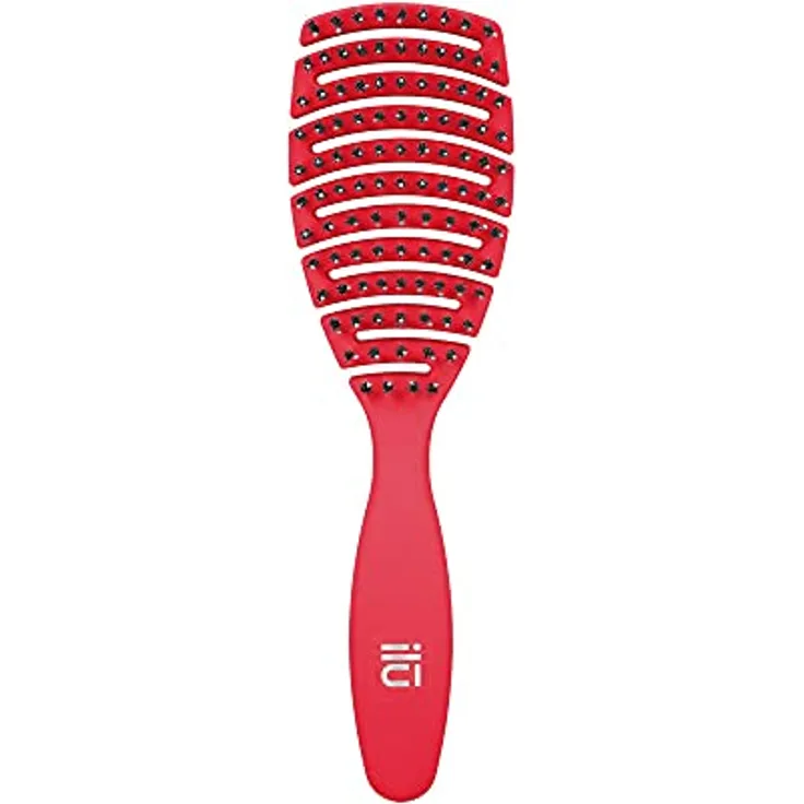 TB TOOLS FOR BEAUTY ILU MY HAPPY COLOR Entwirr Haarbürste Zum Kämmen Von Trockenem Und Nassem Haar (Red)