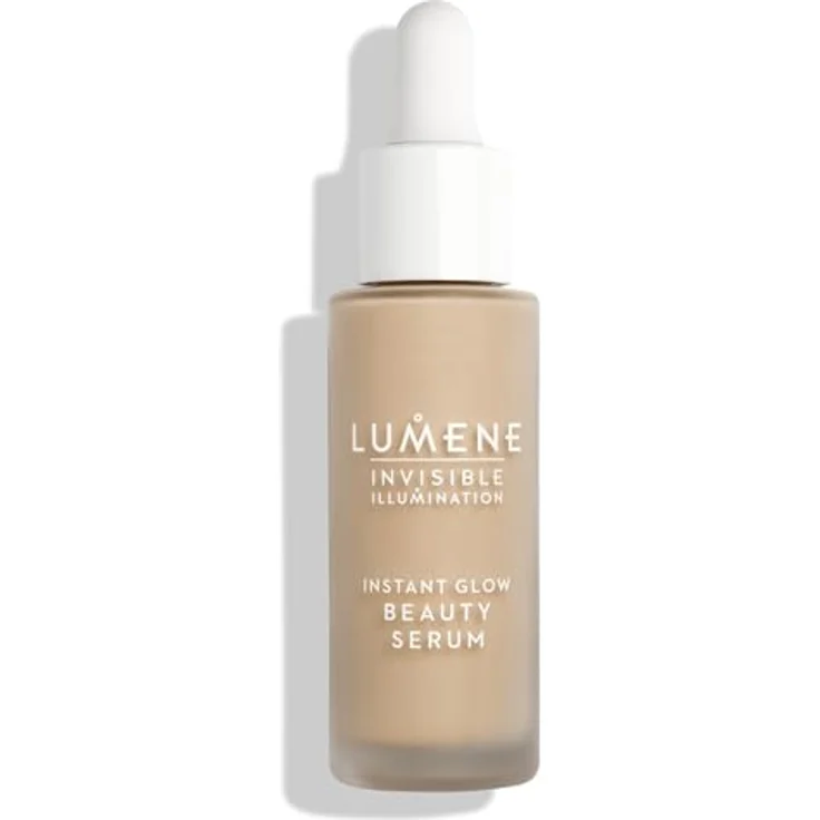 Lumene Invisible Illumination Instant Glow Beauty Serum, 30 ml, vegane Formel mit Gel-zu-Öl-Textur und natürlichem Glow – Bild 1