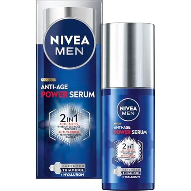 NIVEA MEN Luminous630, Gesichtsserum 2-in-1 Power Serum für Anti-Aging & Anti-Pickel, 30ml