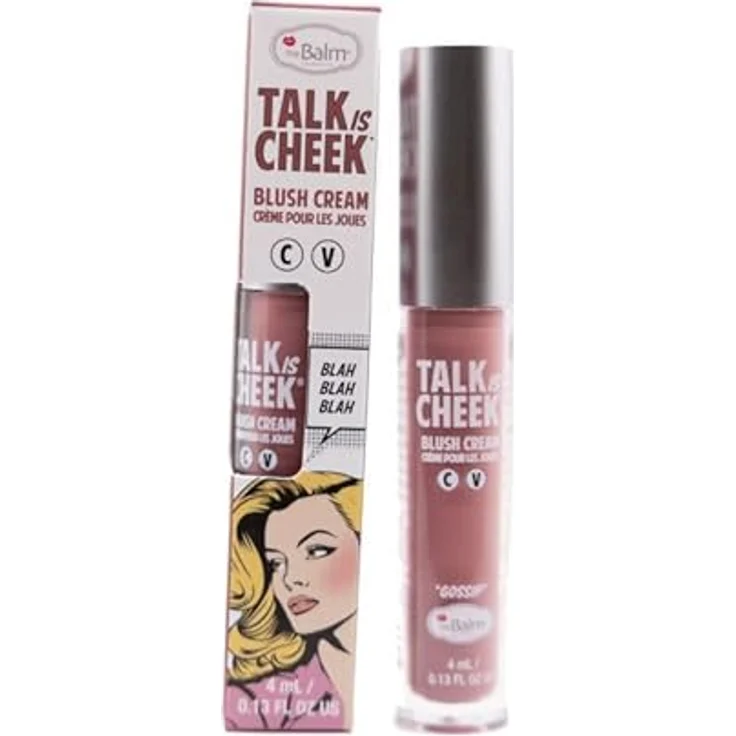 theBalm Talk is Cheek Creme-Rouge, Farbton Gossip, 4 ml, Rouge für ein gesundes und frisches Aussehen – Bild 2