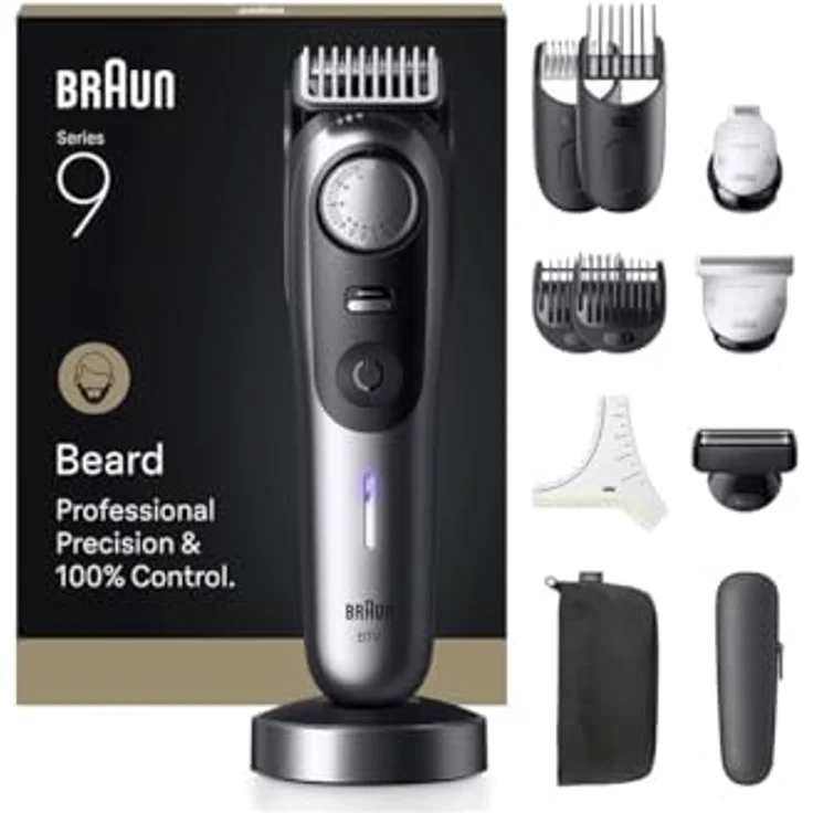 Braun Bt9560 Bartschneider, ultrapräsise ProBlade Klinge, 52 Längeneinstellungen, transparent – Bild 3