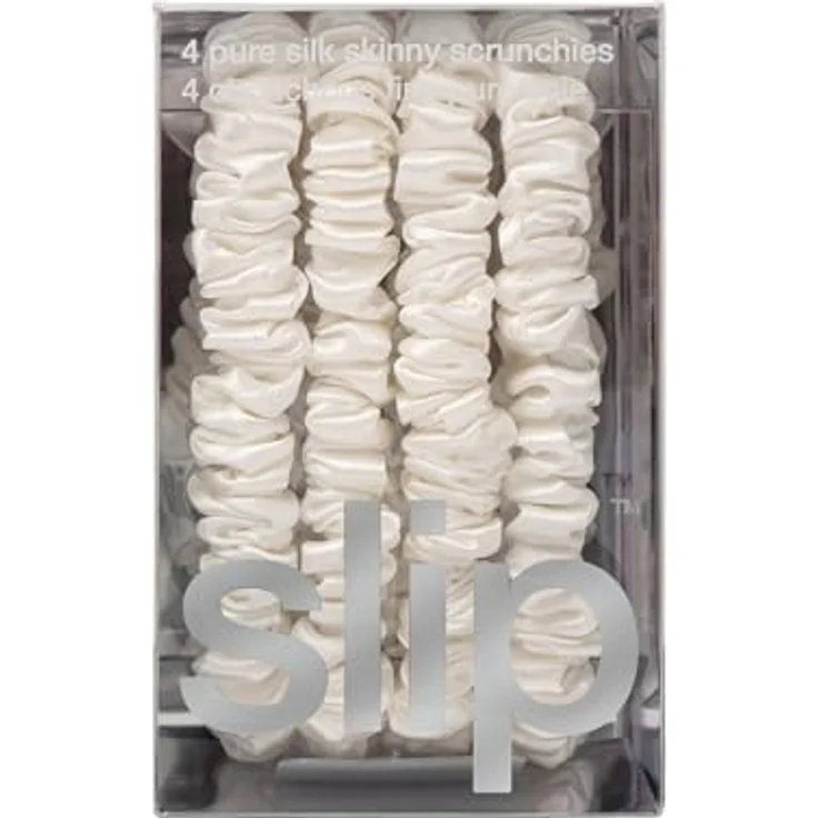 slip Hair Care Skinny Scrunchies, 4er Pack aus 100% Seide für haarschonendes Styling – Bild 7