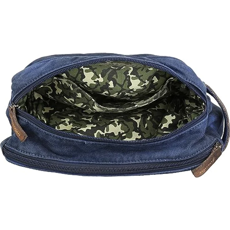 Greenburry, Necessaire Vintage Aviator Kulturbeutel 26 cm Blau (5 l) – Bild 4