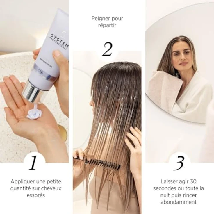 System Professional LuxeBlond Conditioner, 200 ml in Flasche, Gelform – Bild 3