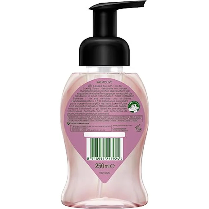 Palmolive Seife Luxury Foam Himbeere & Blaubeere 6x250ml - Schaumseife für die sanfte Reinigung der Hände – Bild 4