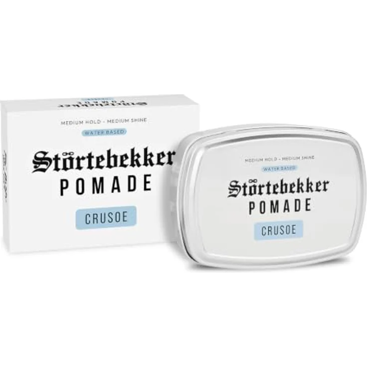 Störtebekker® Premium Pomade Wasserbasiert Crusoe, Haarwachs für Herren mit mittlerem Halt und Glanz, 125ml, Made in Germany – Bild 5