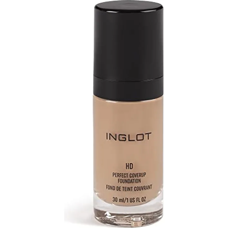 Inglot HD PERFECT COVERUP Foundation 30 ml Nr.82, hypoallergen, für makellosen Teint mit HD-Pigmenten und feuchtigkeitsspendendem Trüffel-Extrakt