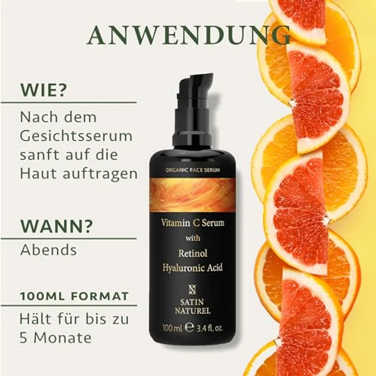 Satin Naturel Bio Vitamin ACE Serum Intensivpflege 100ml – Bild 4