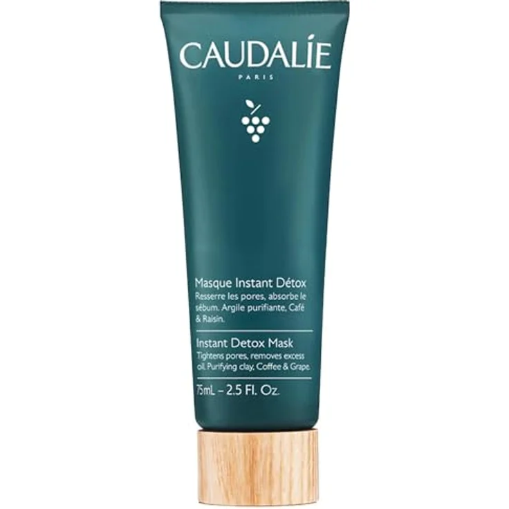 CAUDALIE Instant Detox Maske 75 ml, Gesichtsmaske zur Reinigung und Verfeinerung der Poren – Bild 1