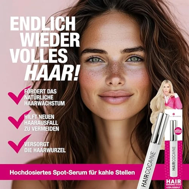 Svenja Walberg HAIRCOCA!NE Haarserum, Hochdosiertes Spot-Serum mit 5% Capixyl® zur Unterstützung des natürlichen Haarwachstums, Vegan, Made in Germany – Bild 2