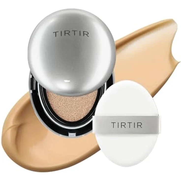 TIRTIR Mask Fit Aura Cushion Mini, feuchtigkeitsspendendes Make-up mit ausgezeichneter Abdeckung, Farbton 29N Natural Beige, 4.5 g – Bild 1