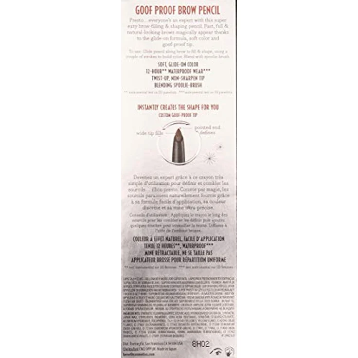 Benefit Augen Augenbrauen Augenbrauenstift Goof Proof Brow Pencil Nr. 02 Light 0,34 g – Bild 3