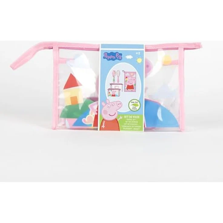 Peppa Pig Peppa Wutz Hygieneset, Kulturbeutel mit Handtuch und Haarbürste für kleine Abenteurer, blau – Bild 5