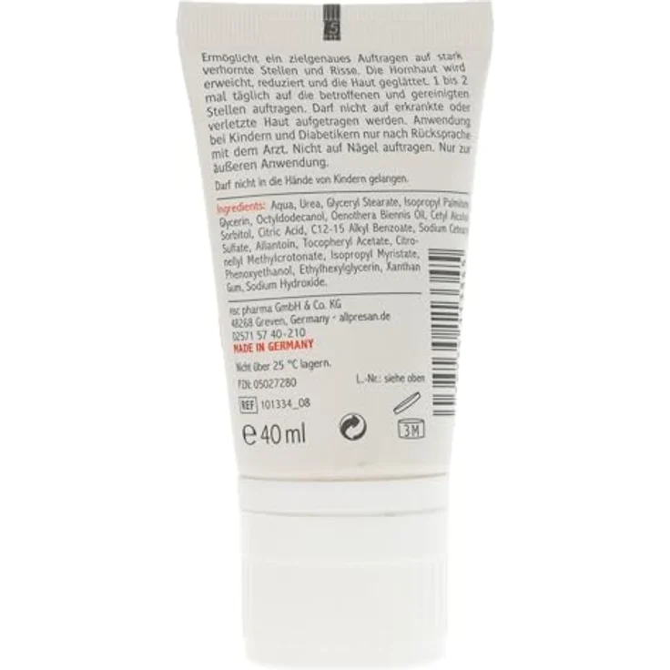 Allpresan - Hornhaut-Reduzier-Creme 4 Hornhaut und Schrunden - 40 ml – Bild 2