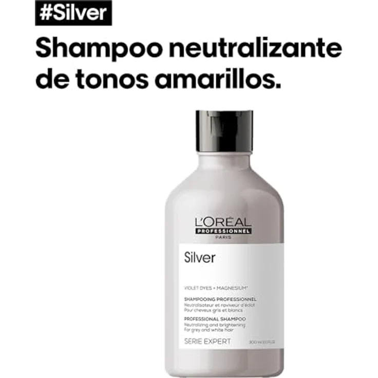 L´Oréal Professionnel Série Expert Silver Shampoo Pflegeshampoo für graues Haar 300 ml – Bild 2