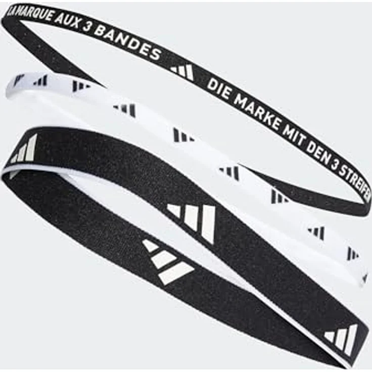 adidas Performance Haarband MULTIPLE WIDTH TRAINING HAARBÄNDER, 3ERPACK in verschiedenen Breiten, Silikon-Noppen, recyceltes Material, blau – Bild 4