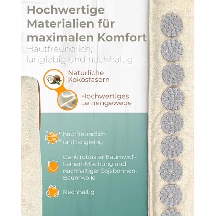 NEOLYMP Akupressur Stirnband, verstellbar für Kopf- und Kiefermassage, fördert die Durchblutung, Schwarz – Bild 3