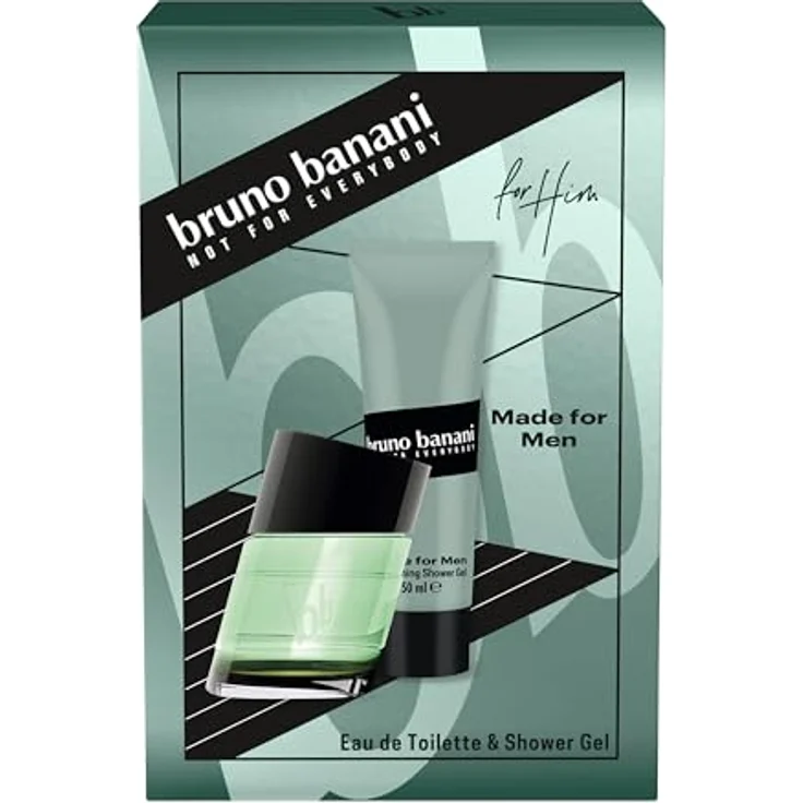 bruno banani Geschenkpackung Made for Men Eau de Toilette 30ml + Duschgel 50ml – Bild 1