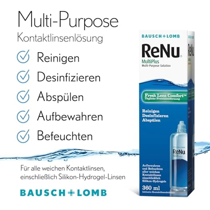 Bausch & Lomb RENU MultiPlus, Kontaktlinsenlösung für weiche Kontaktlinsen, 360 ml – Bild 6