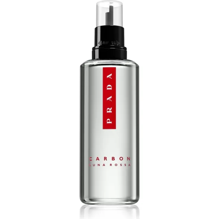 Prada Luna Rossa Carbon, Eau de Toilette Ersatzfüllung für Herren, 150 ml, aromatischer Kräuterduft