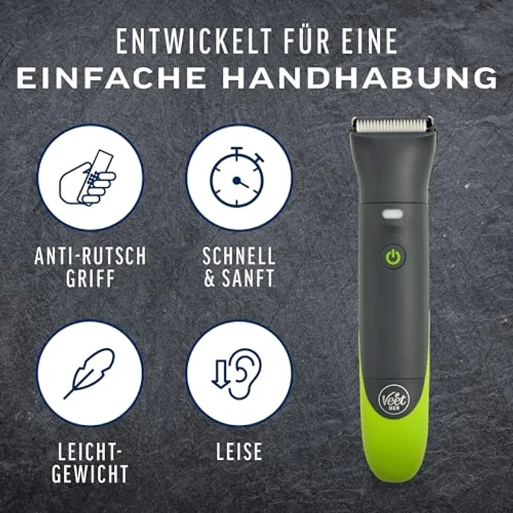 Veet Total Pro Intim-Trimmer, Elektrorasierer für präzise Körperpflege in empfindlichen Bereichen – Bild 4