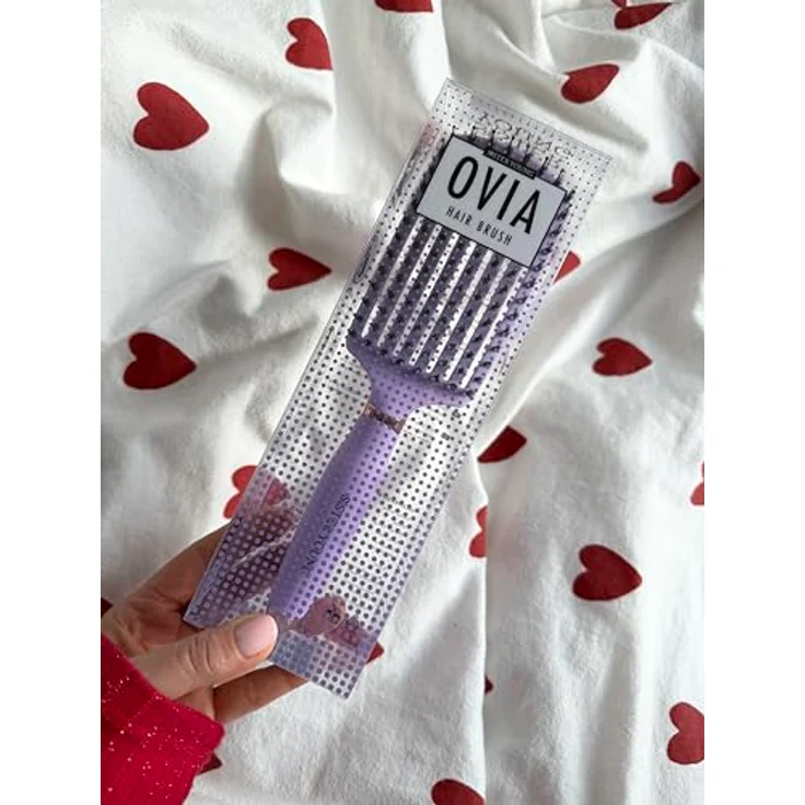 Sister Young OVIA LILIAC BV - professionelle Haarbürste mit natürlichen Wildschweinborsten, ergonomisch & belüftet, lila – Bild 9