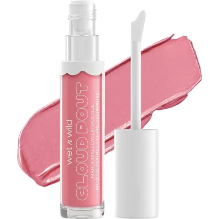 Wet n Wild Cloud Pout Marshmallow Lip Mousse, flüssiger Lippenstift in Pour Some Suga On Me, 3 ml, vegan mit Satin-Effekt – Bild 1