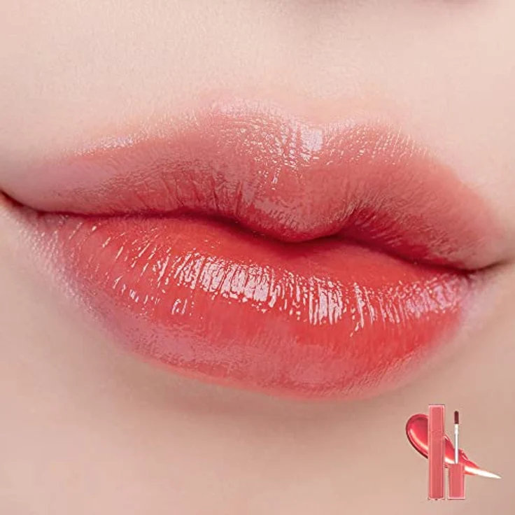 rom&nd Dewyful Water Tönung Lipgloss 5g (8Colors) (01 IN CORAL) – Bild 2
