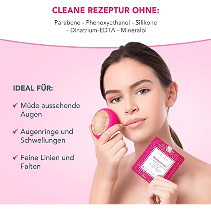 Foreo UFO Maskenpads Shimmer Freak 2.0, Gesichtsmasken mit Koffein für erfrischte Augen, 4 g – Bild 2