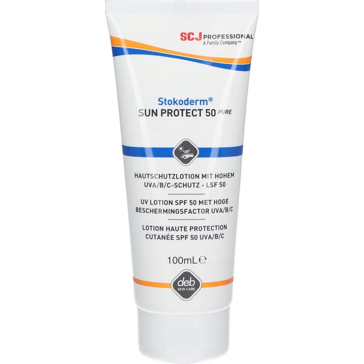 STOKO Stokoderm Sun Protect 50 Pure Creme, erweiterter UV-Schutz für professionellen Gebrauch, 100 ml
