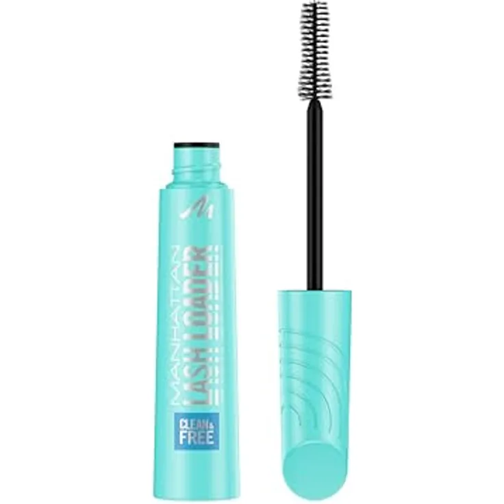 Manhattan Clean and Free Lash Loader Mascara 99T, Volumen-Mascara mit bis zu 300 % mehr Volumen und pflegenden Inhaltsstoffen