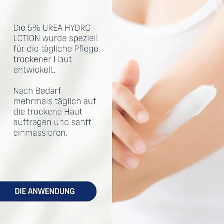 Eubos Urea Intensive Care 5% Urea Hydro Lotion für trockene Haut, dermatologisch bestätigt, 200ml – Bild 5