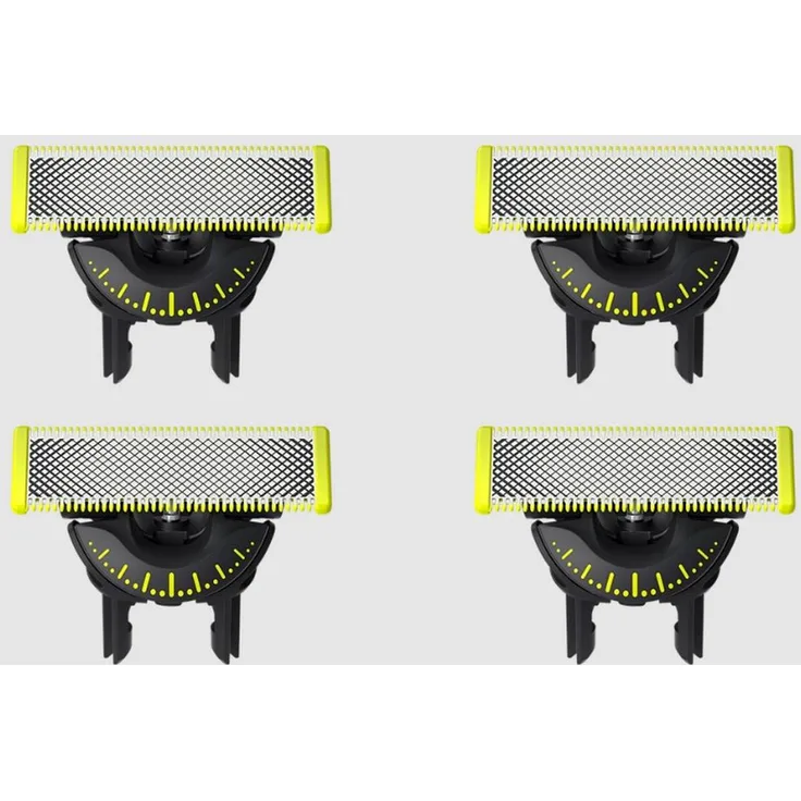 Philips Norelco OneBlade QP440/50, 360° Ersatzklinge für Rasierer, silber/hellgrün, 4 Stück