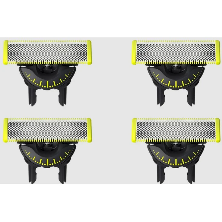 Philips Norelco OneBlade QP440/50, 360° Ersatzklinge für Rasierer, silber/hellgrün, 4 Stück