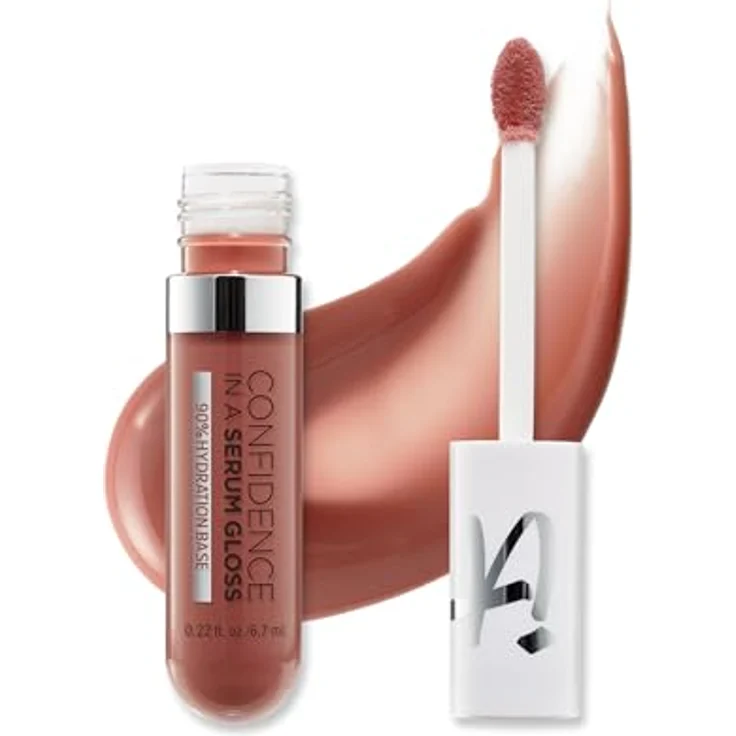 IT Cosmetics Confidence in a Serum Gloss, feuchtigkeitsspendender Lipgloss mit Hyaluronsäure, nicht klebender Glanz, 6,7 ml – Bild 1
