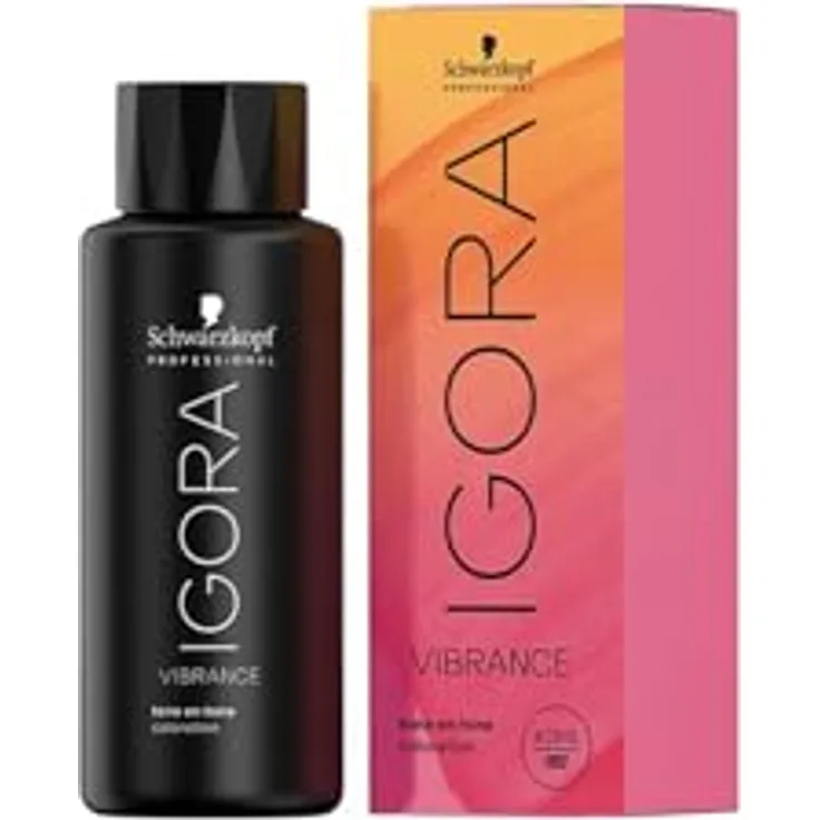 Schwarzkopf Professional IGORA Vibrance Intensivtönung, permanente Haarfarbe für Damen in 6-0 Dark Blonde Natural, 60 ml