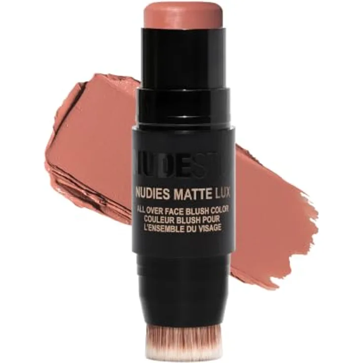 NUDESTIX Nudies Matte Lux Blur Blush Stick Juicy Melons – Creme-zu-Puder Rouge mit Soft-Focus Effekt, langanhaltend für Wangen, Augen & Lippen 7g