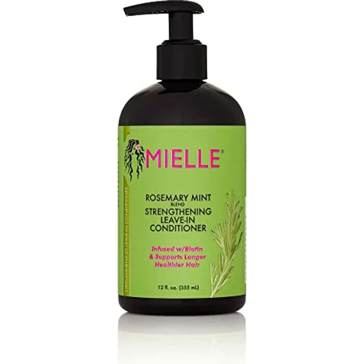 Mielle Organics Honig/Rosmarinminze stärkend/ohne Ausspülen Conditioner/Kopfhautöl, 2-teiliges Sortiment, 414,0 ml, mit Biotin-infundiert – Bild 3
