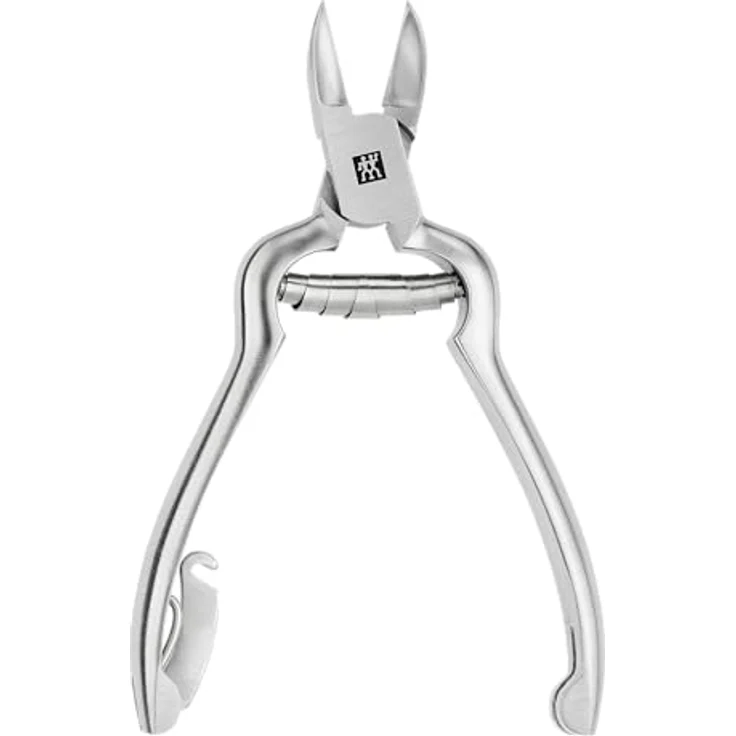 ZWILLING Nagelzange Premium, mit Pufferfeder und ergonomischer Form, besonders scharfe Schneiden für feste Finger- und Fußnägel, Silber – Bild 4