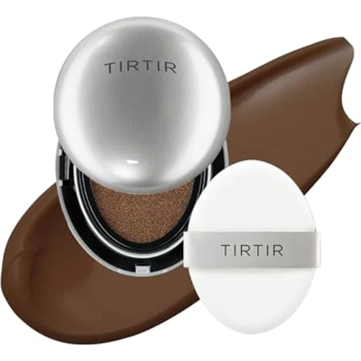 TIRTIR Mask Fit Aura Cushion Mini, feuchtigkeitsspendendes Make-up im Schwamm zur Verjüngung der Gesichtshaut, Farbton 51N Fudge, 4.5 g – Bild 1