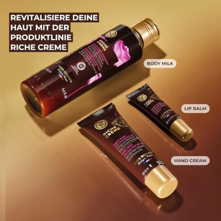 Yves Rocher RICHE CRÈME Argan & Rose Regenerierende Körpermilch, 190 ml mit 30 kostbaren Ölen und schnell einziehender Textur – Bild 5